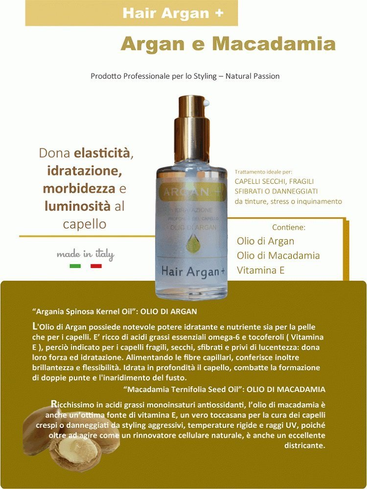 Argan e Macadamia per capelli crespi 